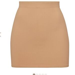 NWT SKIMS swim skirt in ochre XS